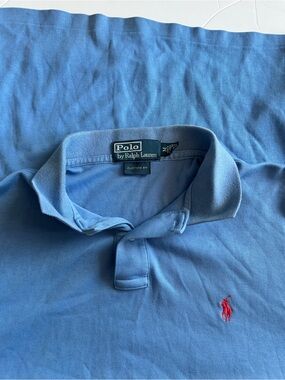 Polo by Ralph Lauren Sky Blue Polo with Red Pony Logo